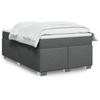 Exclusive House - Bed Slat Base with Mattress Dark Grey 120x200cm Fabric