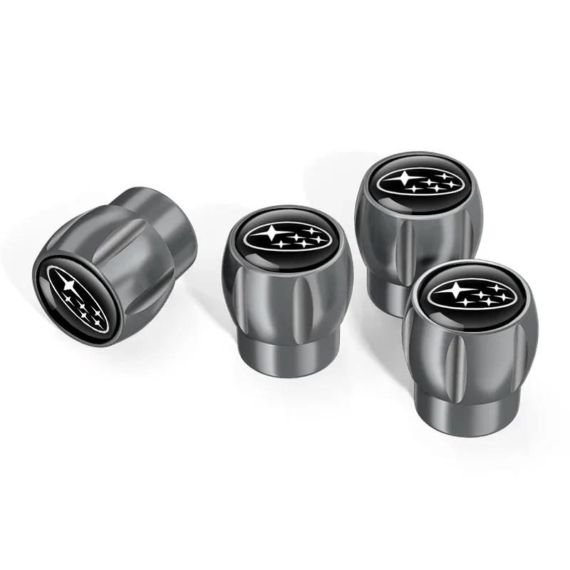 4PCS Car Tire Valve Caps Wheel Stem Air Covers Decoration for Subaru STI XV WRC WRX BRZ FORESTER IMPREZA LEGACY OUTBACK Y17