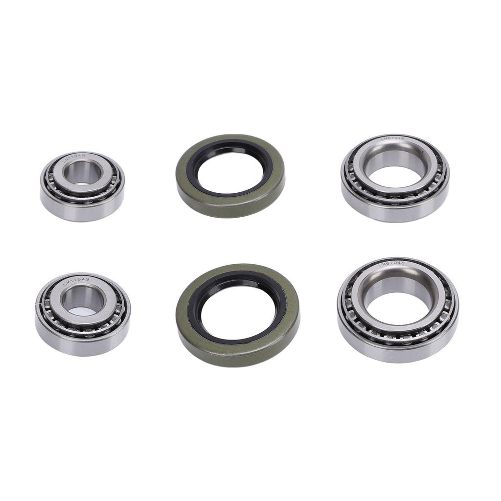 2 Sets Trailer Wheel Hub Bearing Kit with Protector Professional LM11949 LM11910 for 1 1/4in 3/4in Axles