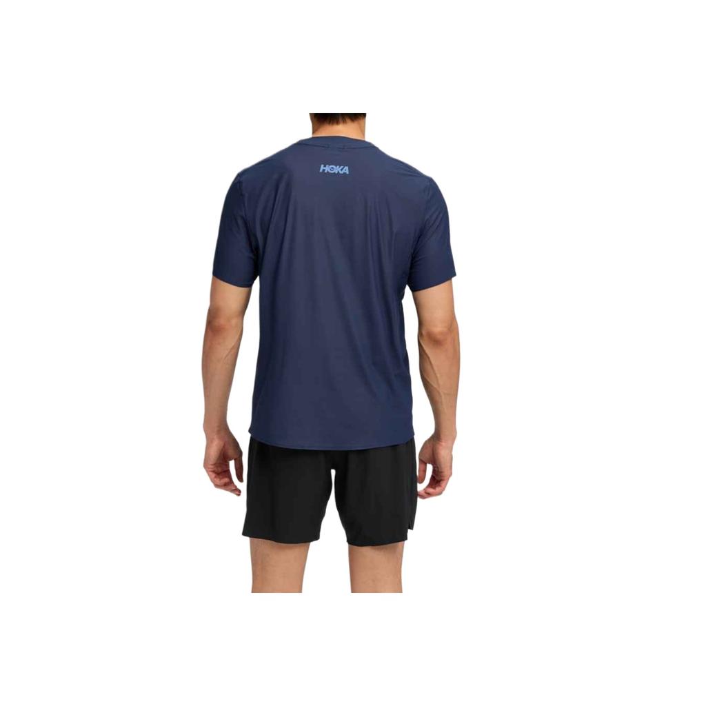 HOKA ONE ONE Comfortable Fashionable Minimalist Versatile Solid Color Short Sleeve T-Shirt Men tops 1175771-MDNB