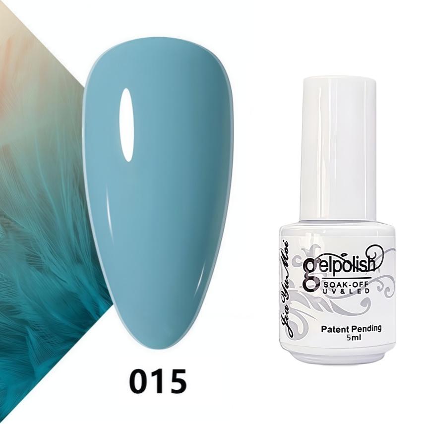 GELPOLISH Nail Art Set: Base, Top Coat, Transparent & White Gel Polishes
