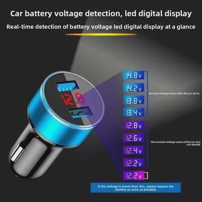 3.1A Dual USB Multi-Function Smart Digital Car Display Charger