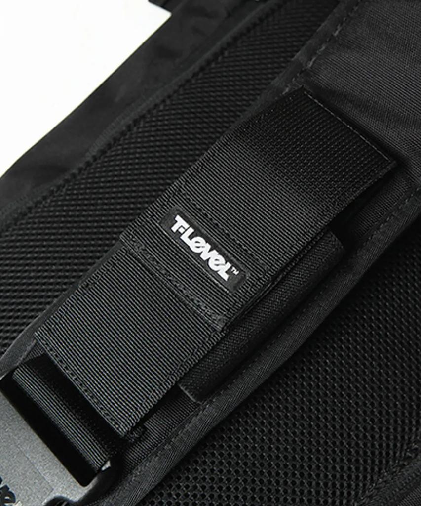T-Level Juven Roll Top Messenger Bag Black