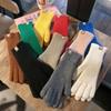 Fashion Touch Screen Knitted Gloves Women Winter Gloves Warm Riding Gloves Solid Fluffy Work Gloves Y2K Harajuku Kawaii Mittens
