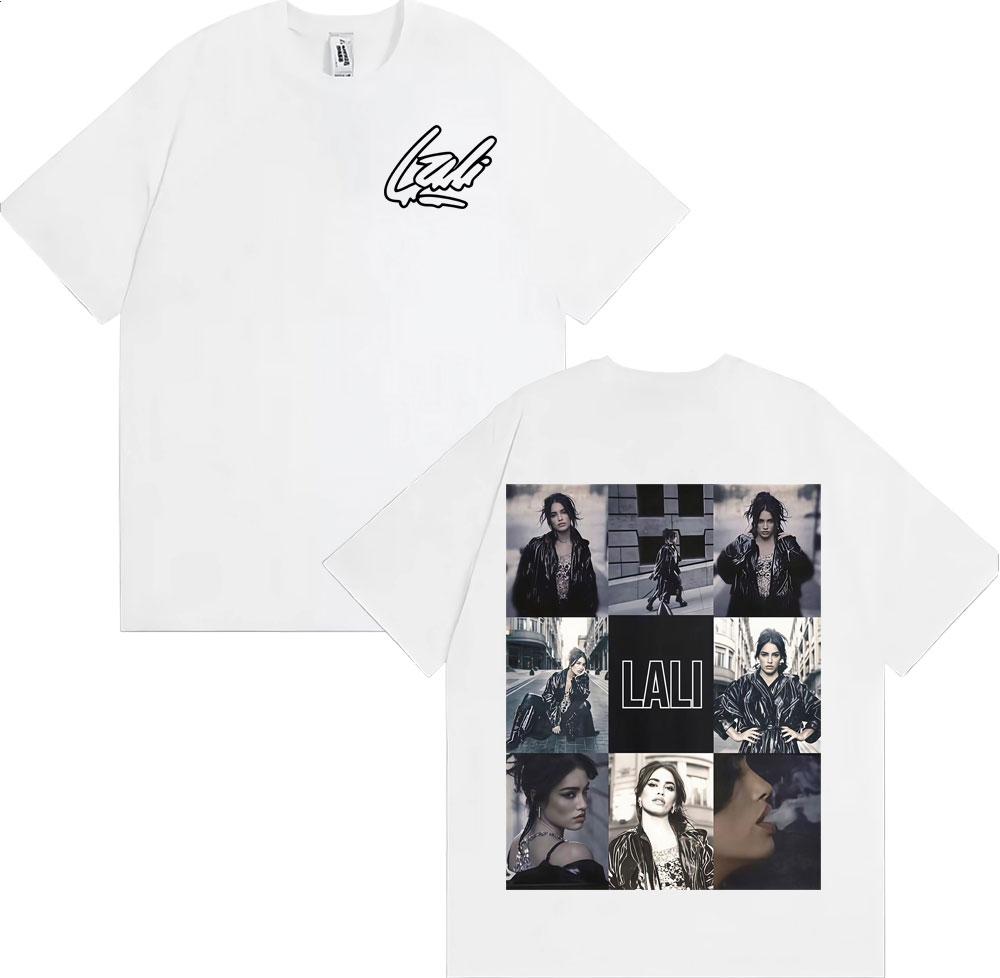 Singer Lali Esposito Tour 2025 Graphic Tee Shirt Men Women Fashion Trending Short Sleeve T-shirt Summer Tops Pure Cotton T Shirt