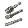 3 Pcs Drill Socket Adapter Impact Drill Extension Drill Bits Bar Socket Adapter 1/4 3/8 1/2 Size Hex Shank Square Head Drill Bit
