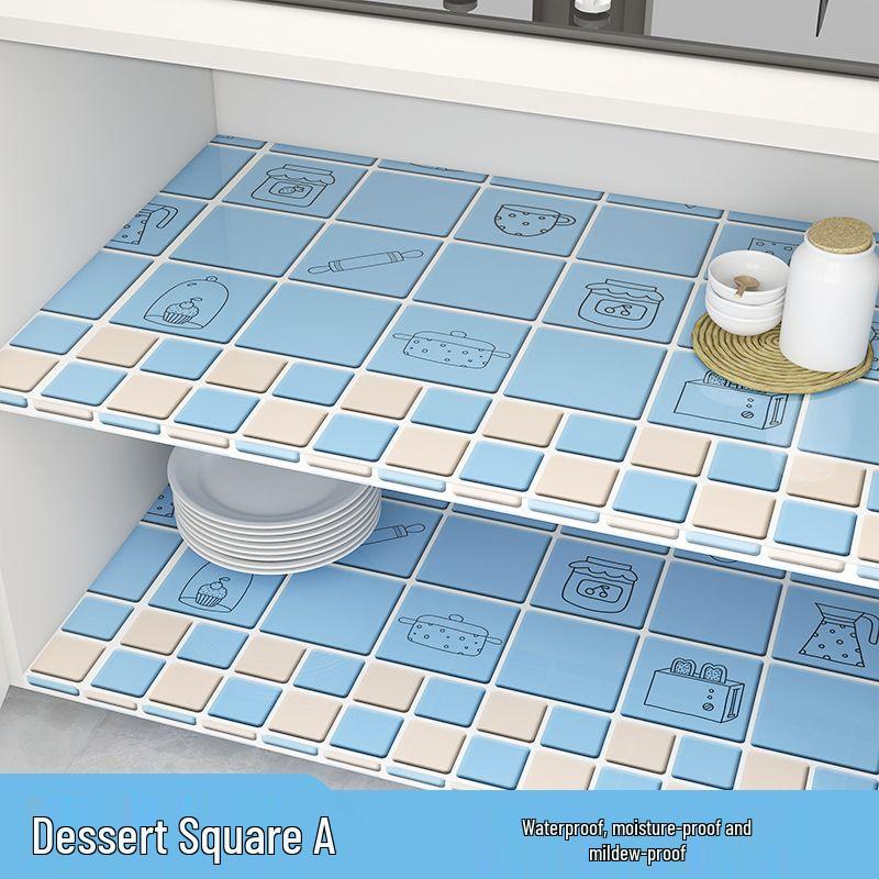 Enhanced Waterproof Kitchen Stove Wallpaper - Oil, Heat, and Moisture Resistant Self-Adhesive Sticker