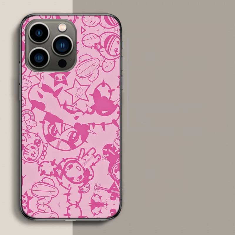 Japan Cute T-Tokidokis Phone Case For Iphone 17 Air 15 Pro 14 Plus 16 Pro Max 17E 16E 12 13 Mini 11 Cover Cute Fundas