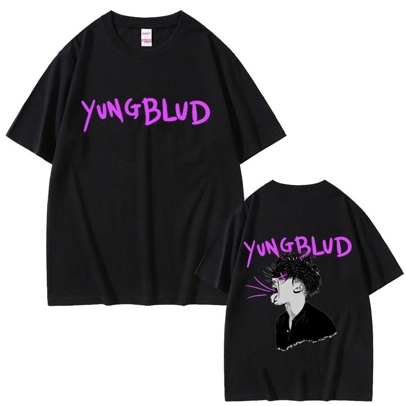 Yungblud Face Graphic Tshirt Unisex Women Casual Vintage Oversized Short Sleeve T Shirts Male Fashion Hip Hop Gothic Punk Tshirts