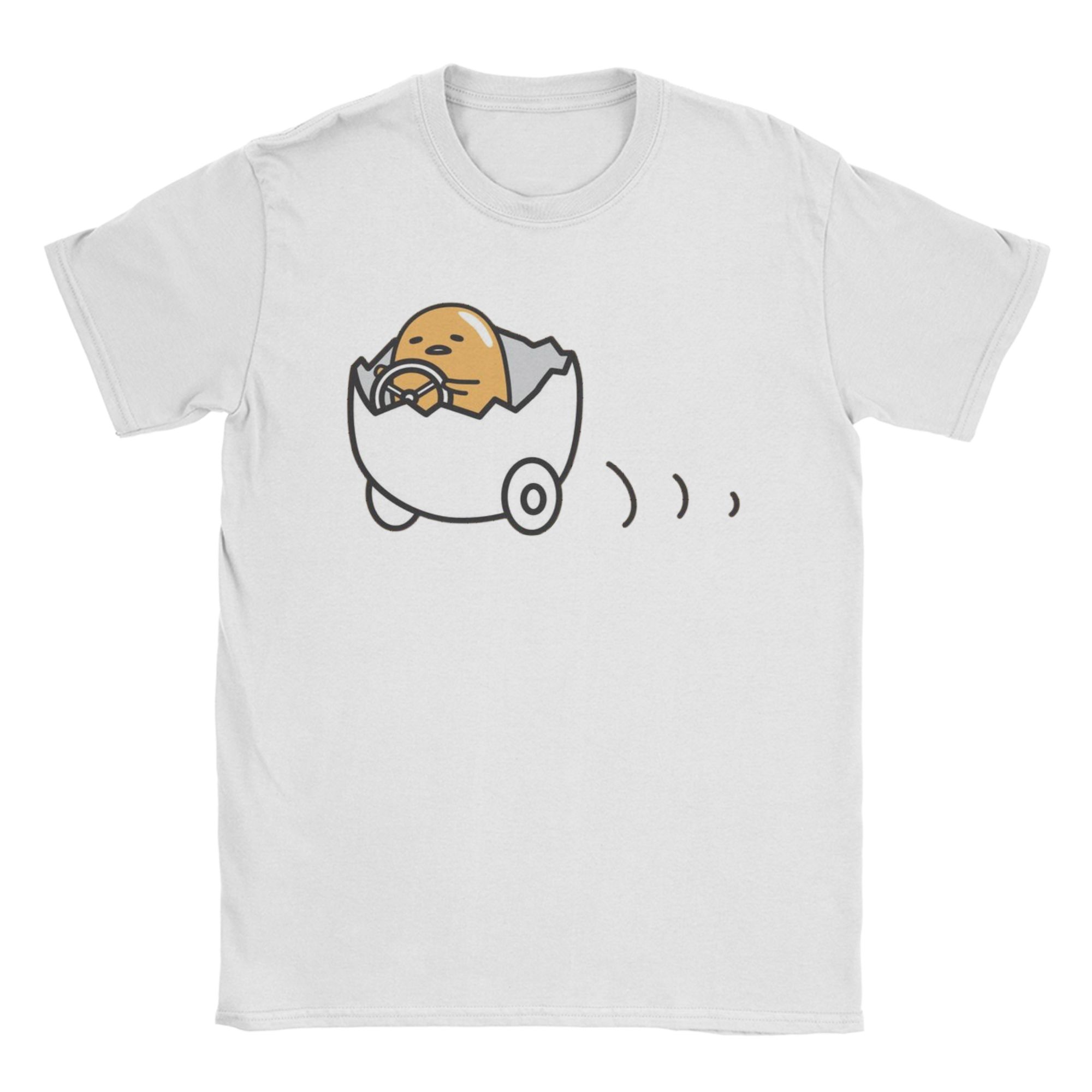 

Футболки Gudetama для мужчин и женщин Грядущие хорошие вещи Забавные футболки из 100% хлопка С круглым вырезом С коротким рукавом 4XL 5XL Одежда S