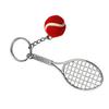 Modern Metallic Tennis Bag Keychain Lightweight Purse Decoration Friendly Key Holder Practical Wear Resistance