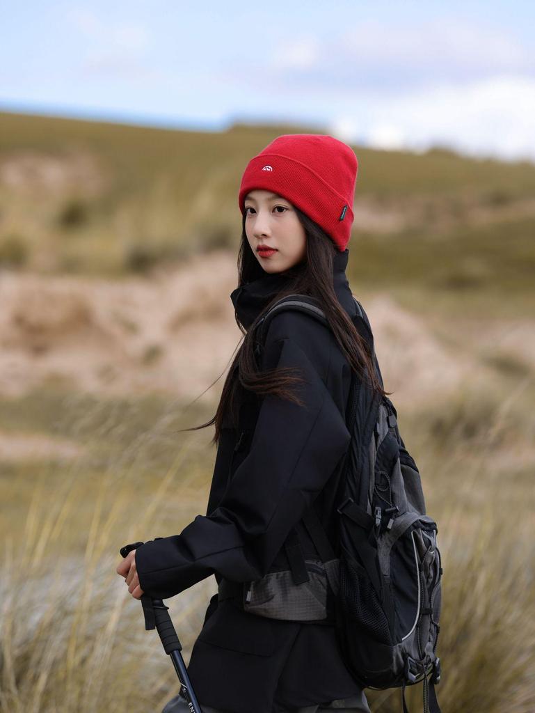Women's Knitted Beanie Hat: Autumn/Winter, Korean Style, Ear Protection, Windproof, Outdoor Mountaineering Fashion.