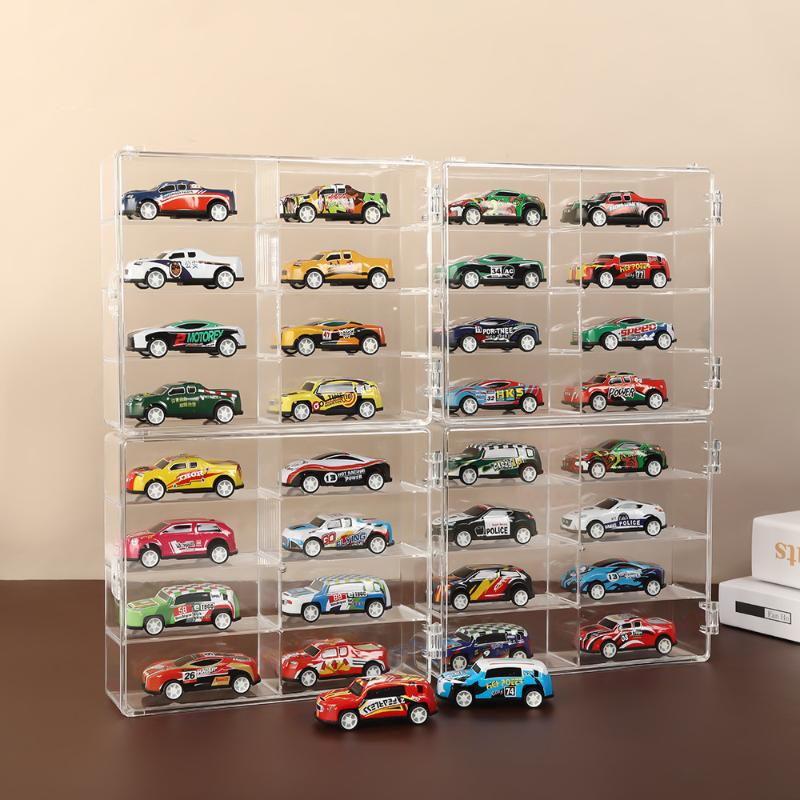 1Pcs Car Model Dust-Proof Display Stand Transparent Toy Car Placement Box Compact Car Model Storage Display Box