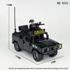 X026 Special Police Black Panther Hummer Building Blocks Children's Building Blocks