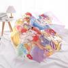 Princesses, Flowers Themed Automatic Opening and Closing Umbrella, Brightly Colored 8-rib Portable Umbrella, Suitable for Men and Women, A P