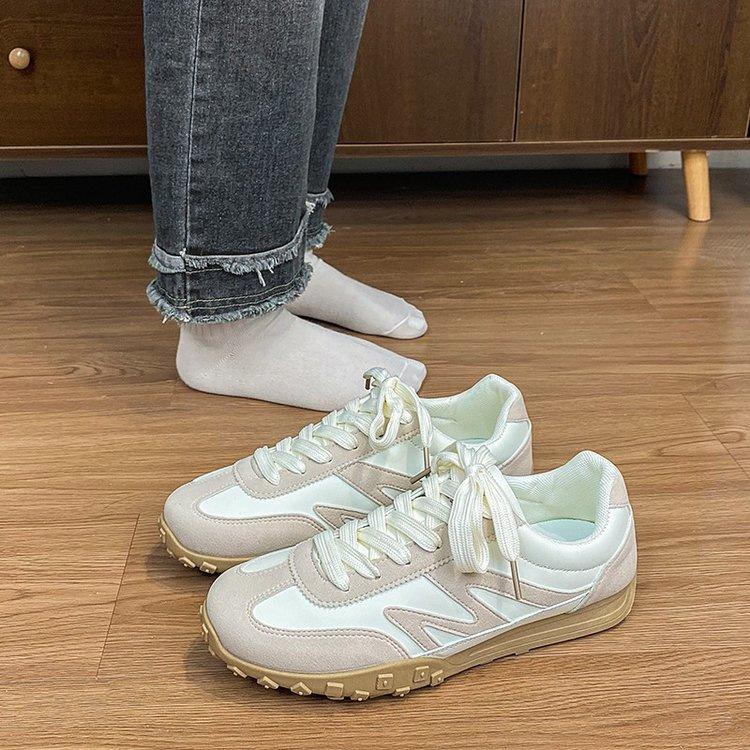 Thick bottom retro women's casual versatile light sports leather surface