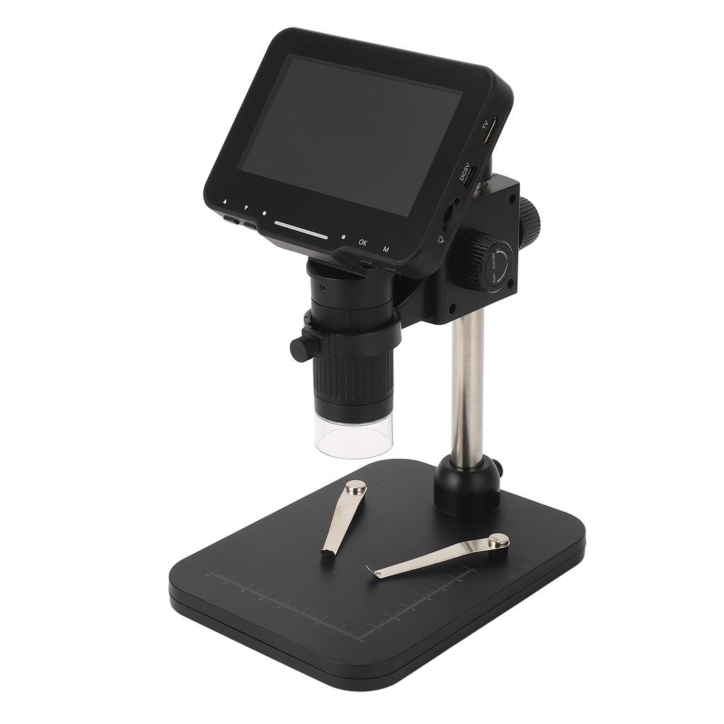 Digitalt mikroskop 4,3 tommers IPS-skjerm 16MP 1080P 1600X loddemikroskop med HD Multimedia