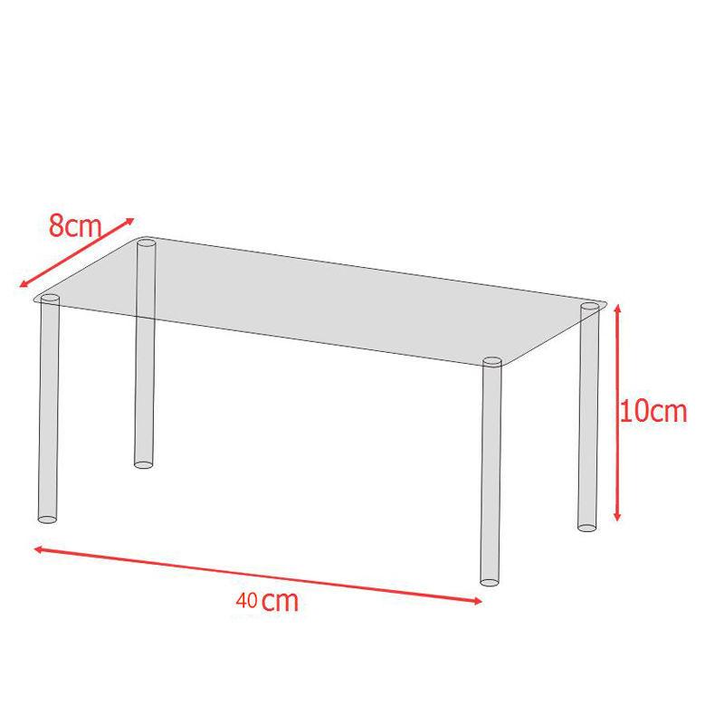 Clear Acrylic Display Riser Stand for Funko POP Figures, Cupcake Cosmetic Perfume Clay Doll Jewelry for Display Stand Organizer