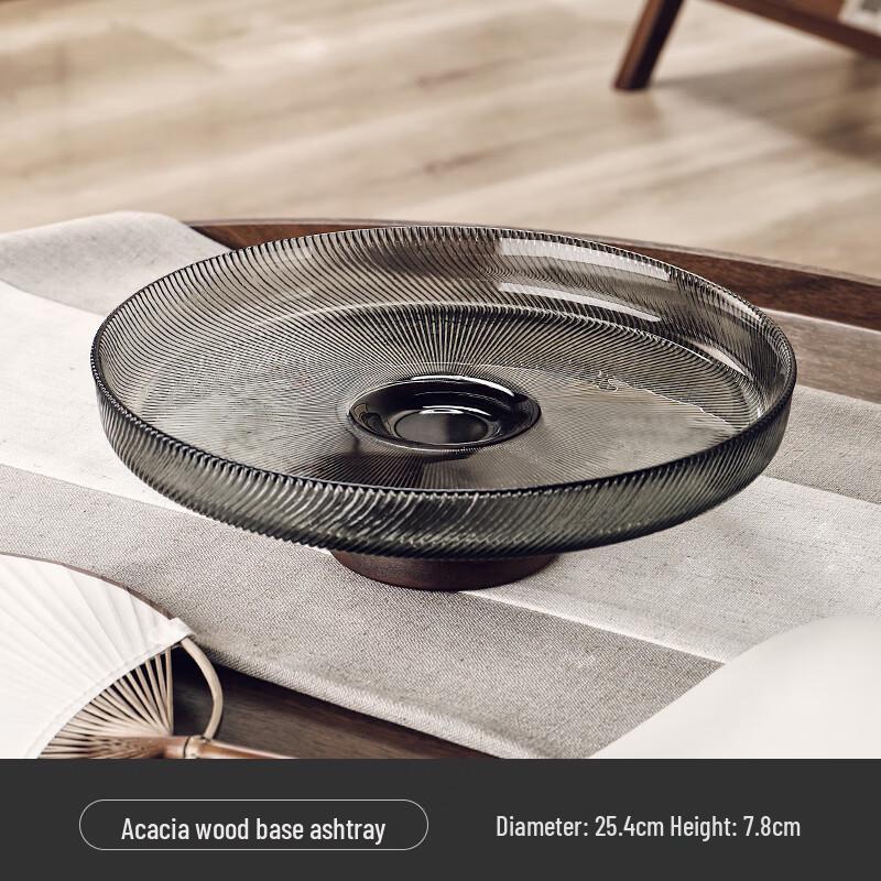 New Chinese Style High-Footed Glass Fruit Plate