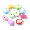 10pcs/lot Colored Half Apple-Shape Acrylic Beads Loose Spacer Bead For Jewelry Making DIY Charms Phone Chains Bracelet Accessory