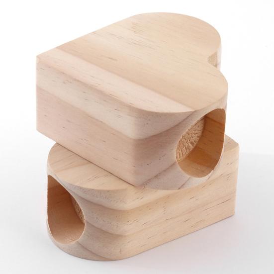 Wooden Love Heart Candle Holder Farmhouse Rustic Heart Shape Candle Stand