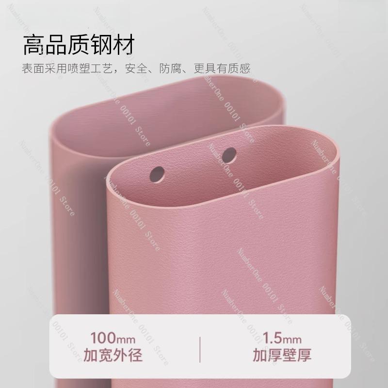Pink Mobile TV Base for Floor-Standing, Home TV Stand for Flat-Screen TVs, Stylish and Durable Floor Stand with Adjustable