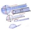 5pcs Plastic Goniometer Set 6/8/10inch Spinal Goniometer  Joint Mobility Assessment