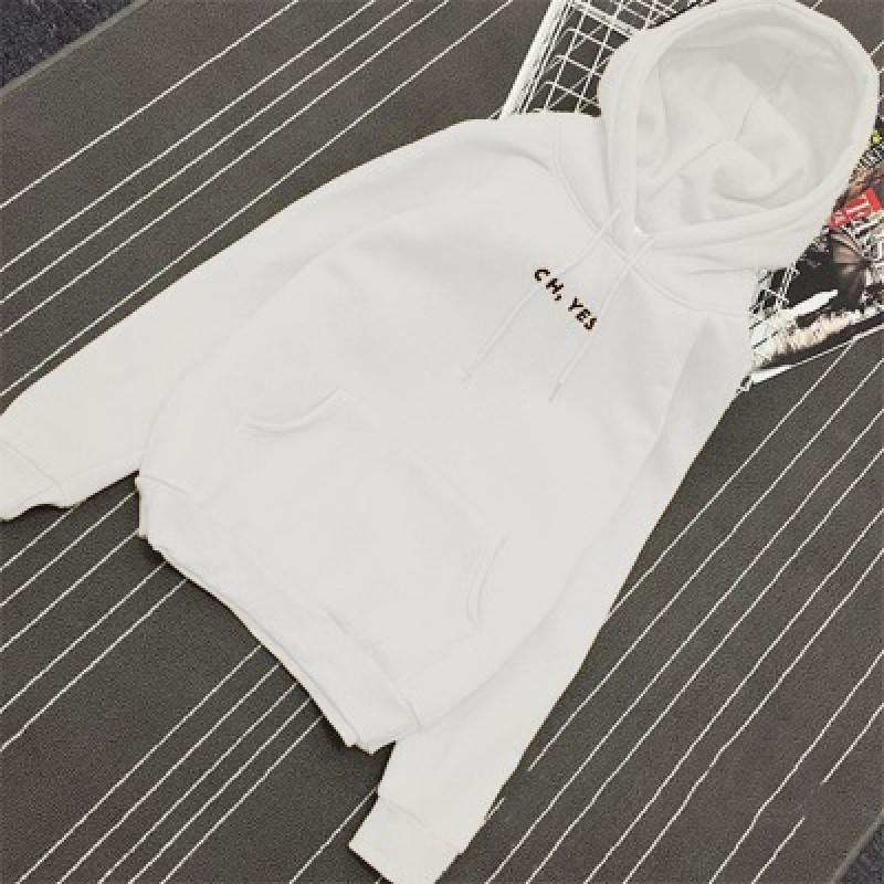 Womens Hooded Sweatshirt Loose Fit College Style Printed Pullover Students