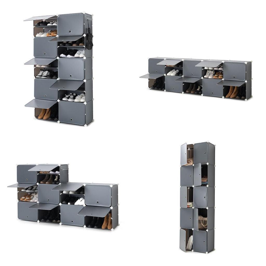 Portable Modular Shoe Cabinet InnovaGoods Grey (Refurbished A)