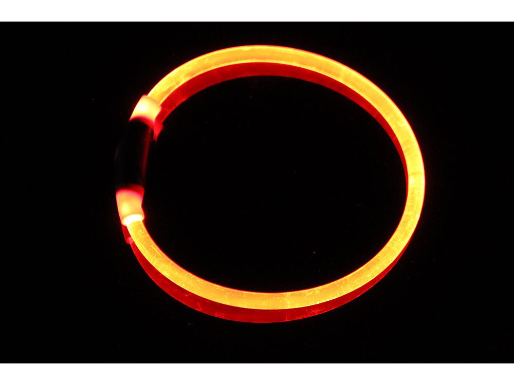 Helle Transparente PU Leuchtendes Hundehalsband für die Nacht