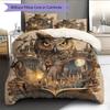 Magic Owl Pattern Bedding Home Decoration Birthday Gift (1 * Duvet Cover + 2 * Pillowcase, Without Core)