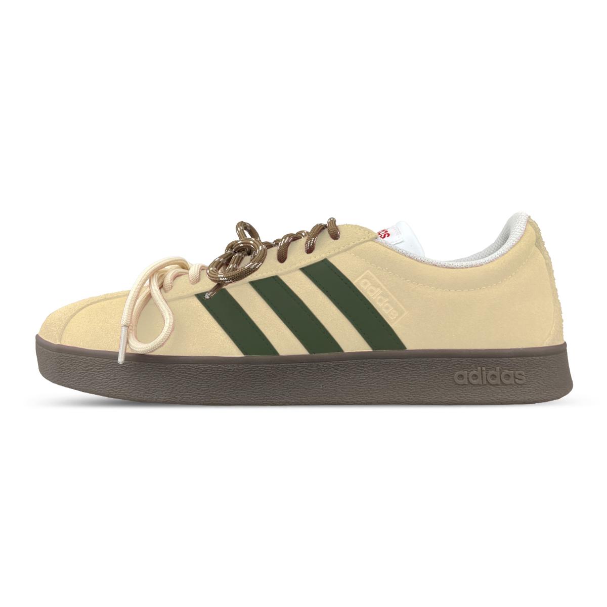 Adidas Neo VL Court Lifestyle Low top Skateboard Shoes Unisex Yellow HQ1802(Team652-ad) 35⅔
