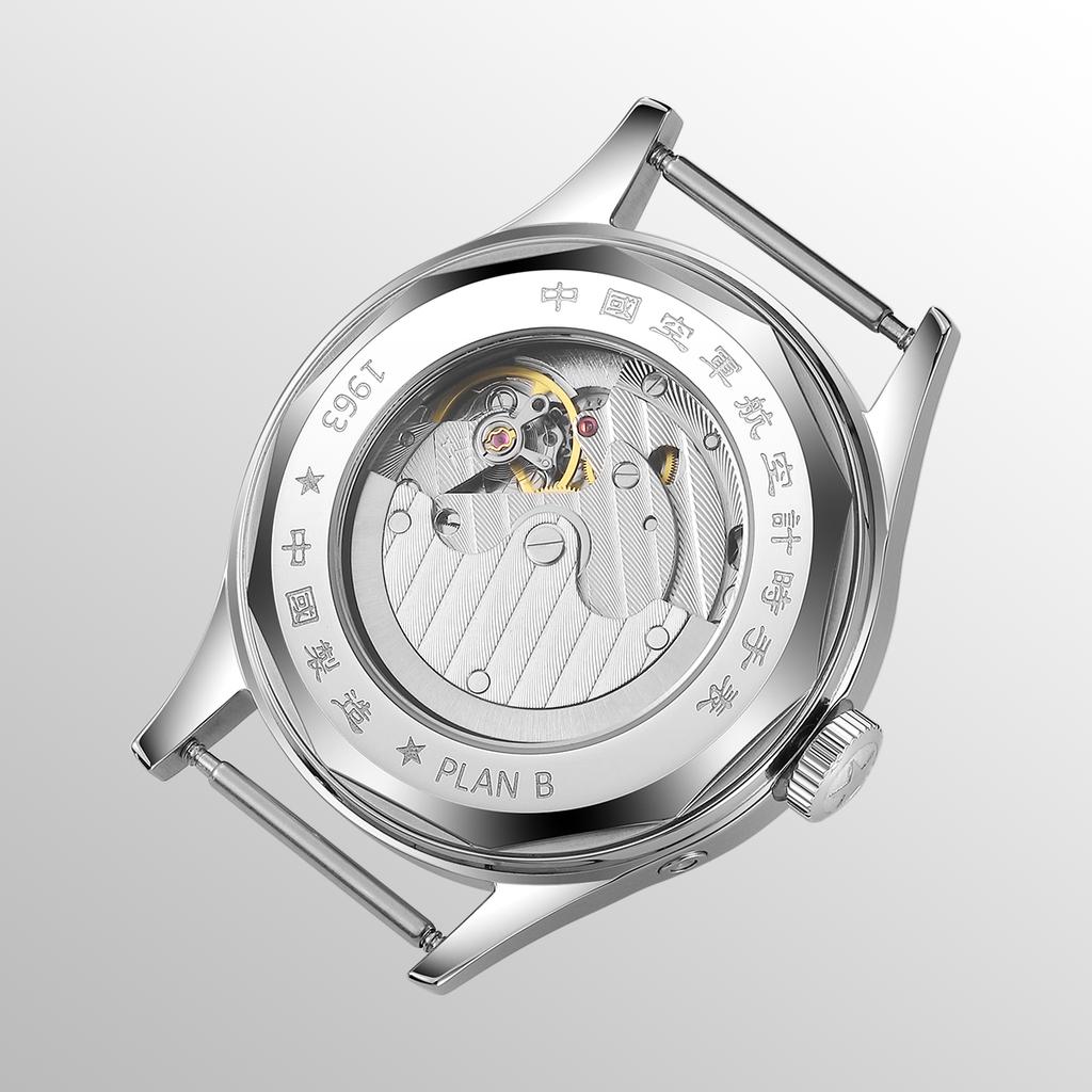 Klassische Seagull 1963 Flieger Herrenuhr Set ST1780 Automatisches Mechanisches Uhrwerk Saphirglas Retro Stil Wasserdicht