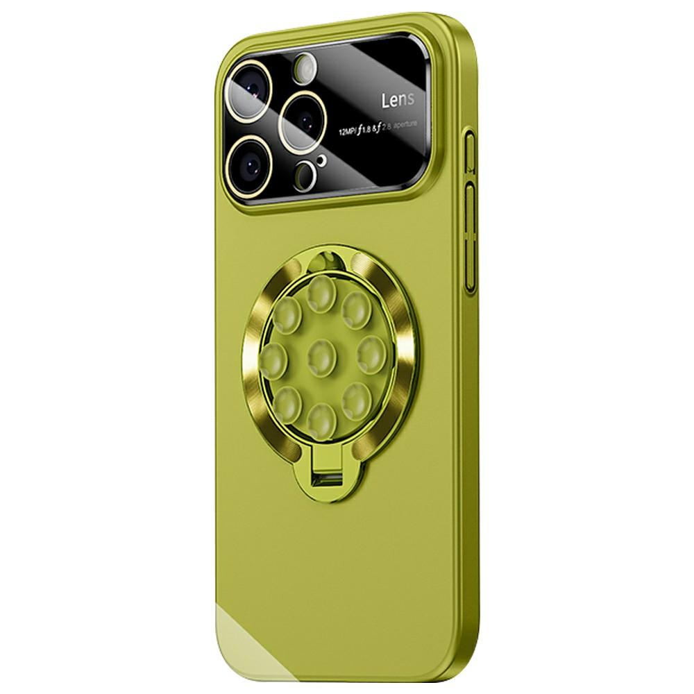 

For iPhone 14 Pro Case Compatible with MagSafe Suction Cup Kickstand PC Phone Cover Green