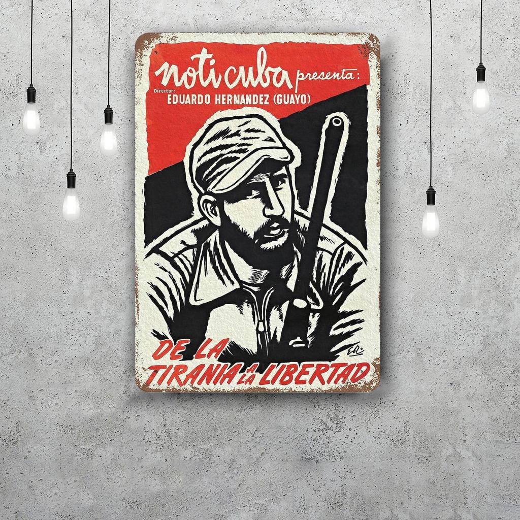 fidel castro Chairman Vintage Metal Tin Signs Posters Decor Retro Metal Plaque Wall Art Decor for Garage Bar