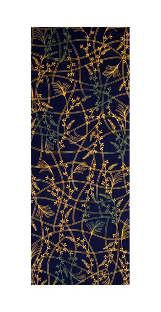 Tenugui Hand Made In Moon Viewing Party Niwa-zome Towel, Chu-sen, 100% Cotton, Japan, (Navy Blue)