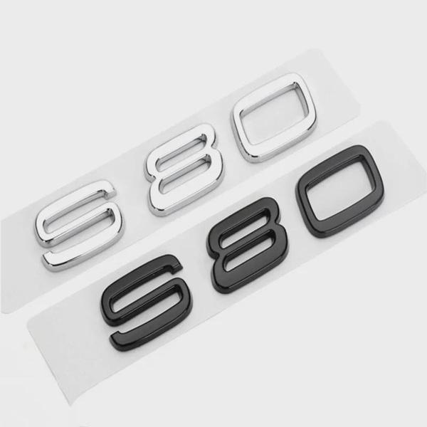 ABS Letter Car Rear Trunk Badge Sticker Decal for Vol-vo S40 S60 S90 S80 S80L Logo Decal Accessories