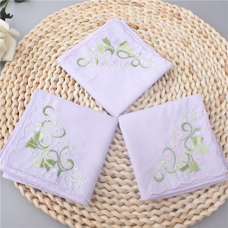 

Xiuse Вышивка в античном стиле Тонкая ткань Аксессуары для ханьской одежды Носовой платок Embroidered purple 3 Pack