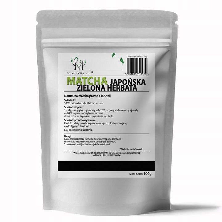 Czysta Matcha 100G Herbata Japońska Sproszkowana Proszek Oryginalna 100%