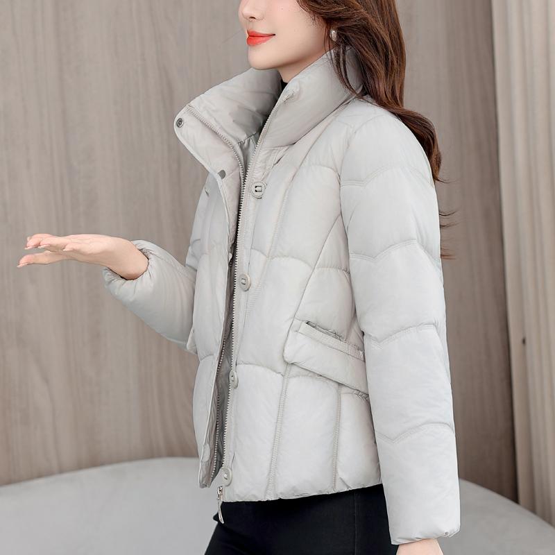 Fashion Woman Winter Short Coats Stand Collar Casual Thick Warm Parkas Women Jackets