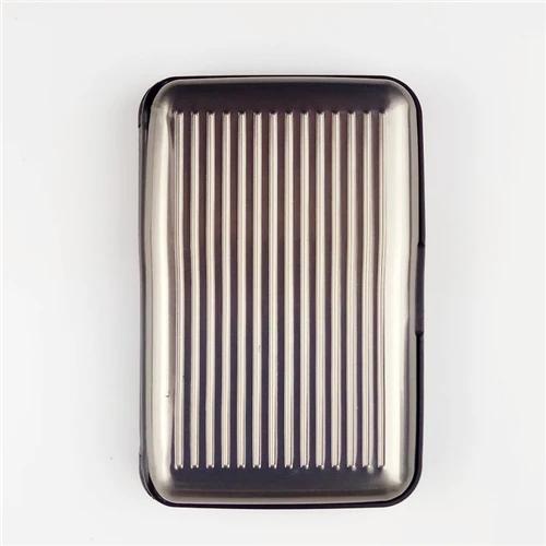 1Pc Men Aluminum Bank Card Holder Blocking Hard Case Wallet Solid Credit Card Anti-RFID Scanning Protect Card Holder