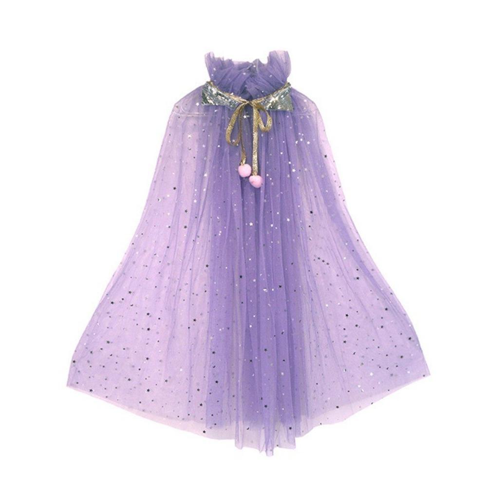 

Cosplay Accessories Role-Playing Children s Princess Shawl Stage Props Mesh Performance Dress up Clothes Stage Props Halloween фиолетовый