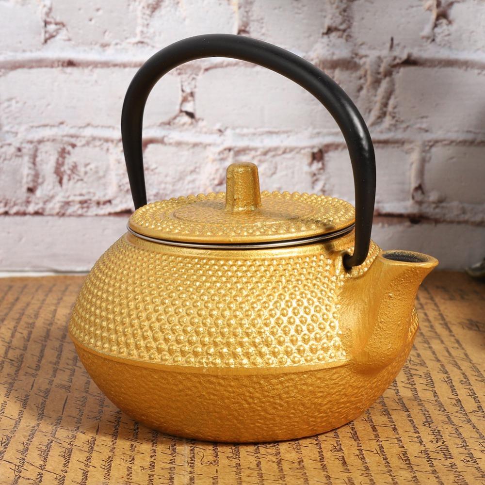 Stovetop Cast Iron Teapot Stainless Steel Infuser Japanese Tetsubin Kettle Tea Brewing