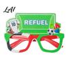 Football Shape Glasses Glasses Soccer Themed Decorative Lightweight Paper Frame Colorful Party