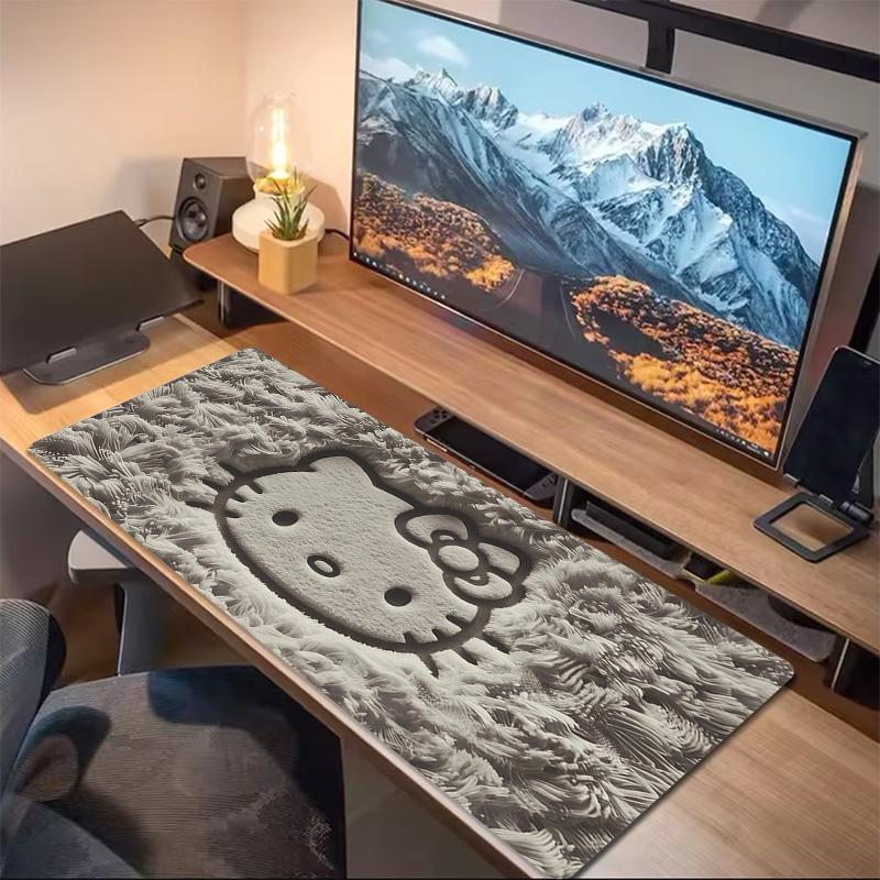 Hello Kitty2 Print Cushion Non-slip Laptop Tablet Big Mousepad XXL Mat Mini PC Playmat With Lock edge