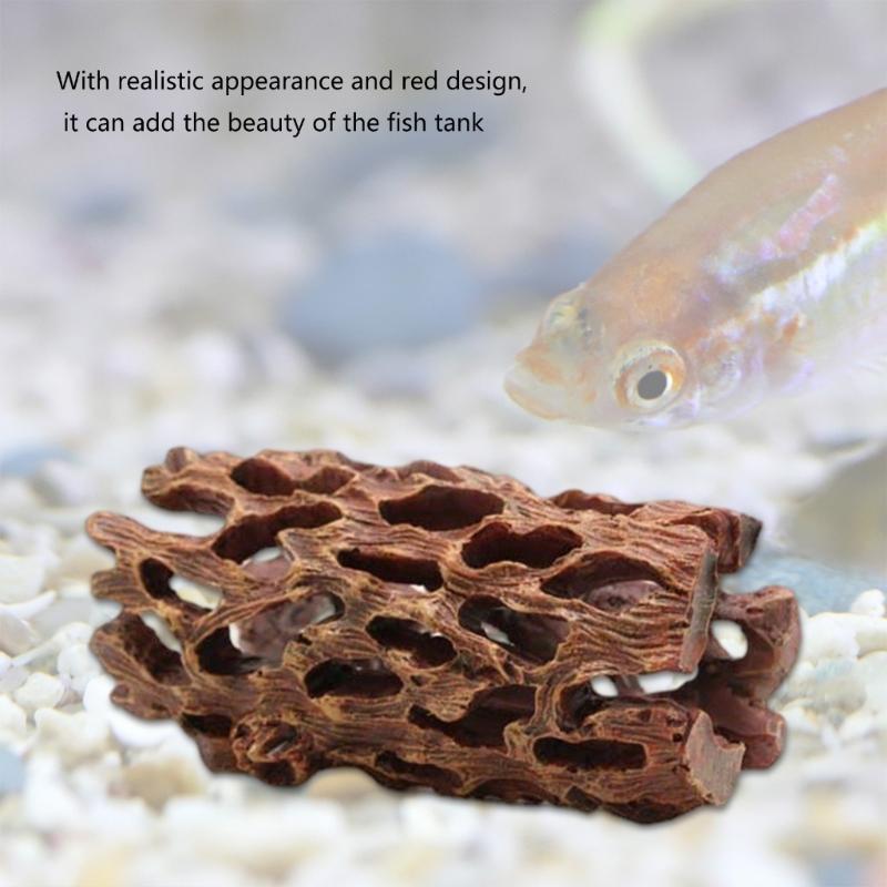 Landscape Hallowed Cave Hideouts Fish Tanks Decorations for Aquariums Terrarium Shrimp Hideouts Tree Ornaments