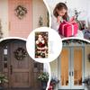 Christmas Front Door Cover With Santa Design Photography Banner Holiday Background Decorations For Home Children's Room Kitchen