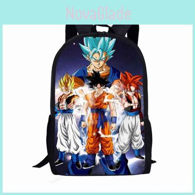 Mochila Escolar Desenho Dragon Ball Para Meninos Com Tecido Oxford Respirável E Grande Capacidade
