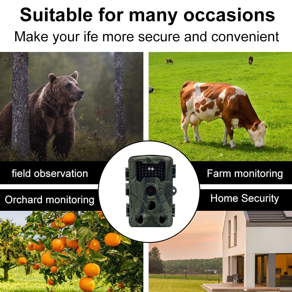 36MP Night Vision Trail Camera for Wildlife Photography
