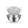 Stainless Steel Colander Basket with Basin Fine Mesh Strainer and Food Strainers Set